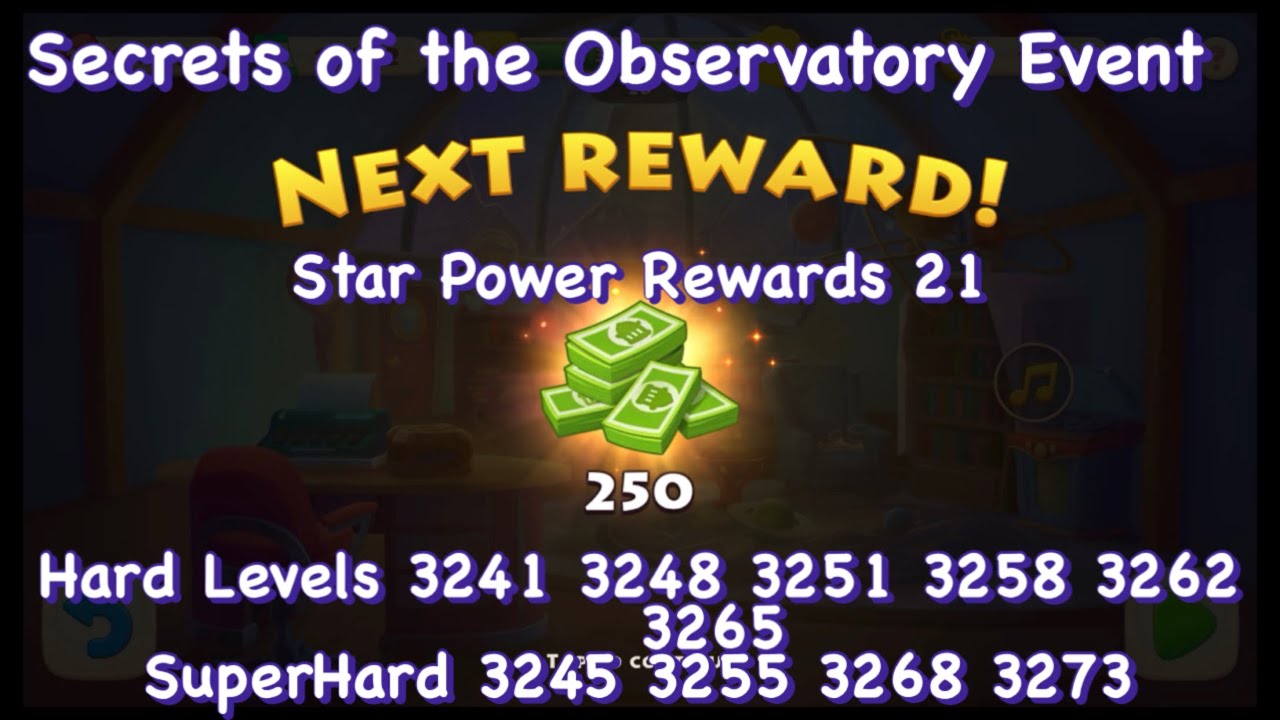 Township : Secrets of the Observatory | Hard & Super Hard Levels | Star Power Rewards