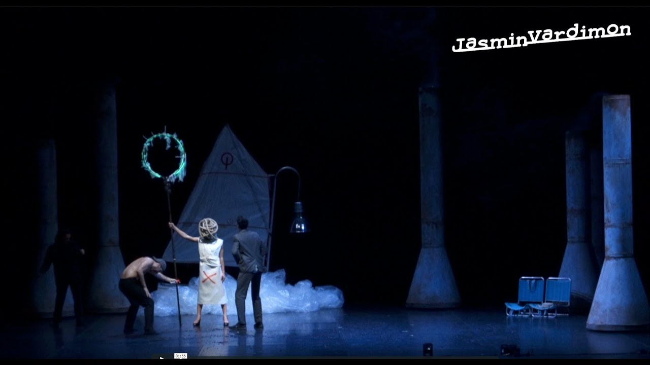How do the set and props inform the choreography and assist in communicating the themes of Medusa