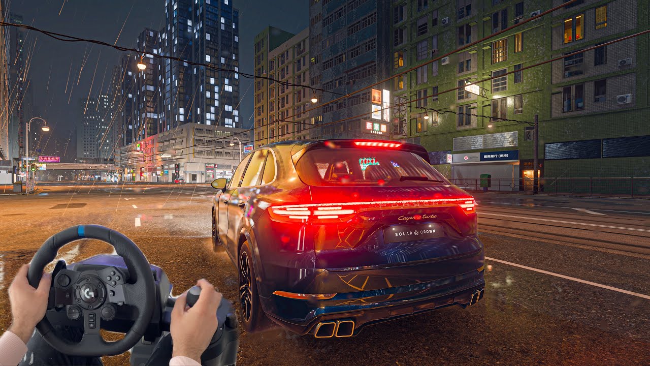 Porsche Cayenne | Logitech G923 TrueForce | Test Drive Unlimited Solar Crown