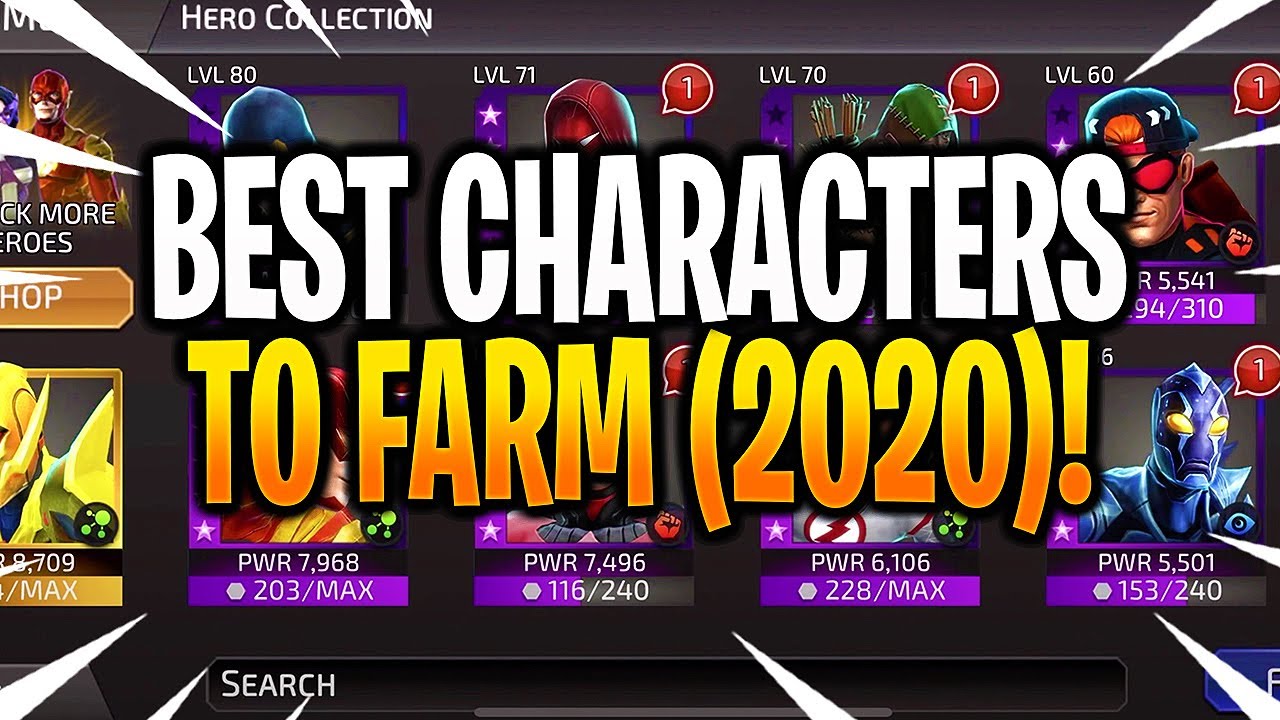 *NEW* BEST CHARACTERS TO FARM 2020! - DC Legends
