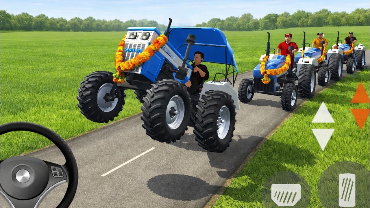 Real Gaming travel tractor trolley challenge with 🔥 mission 2 Complete 💯✅ village simulator #Fs22  