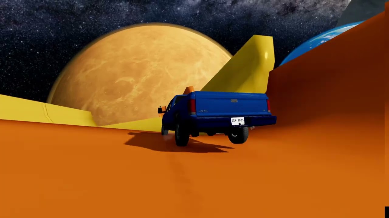 Jump on Venus planet crash #beamngdrive