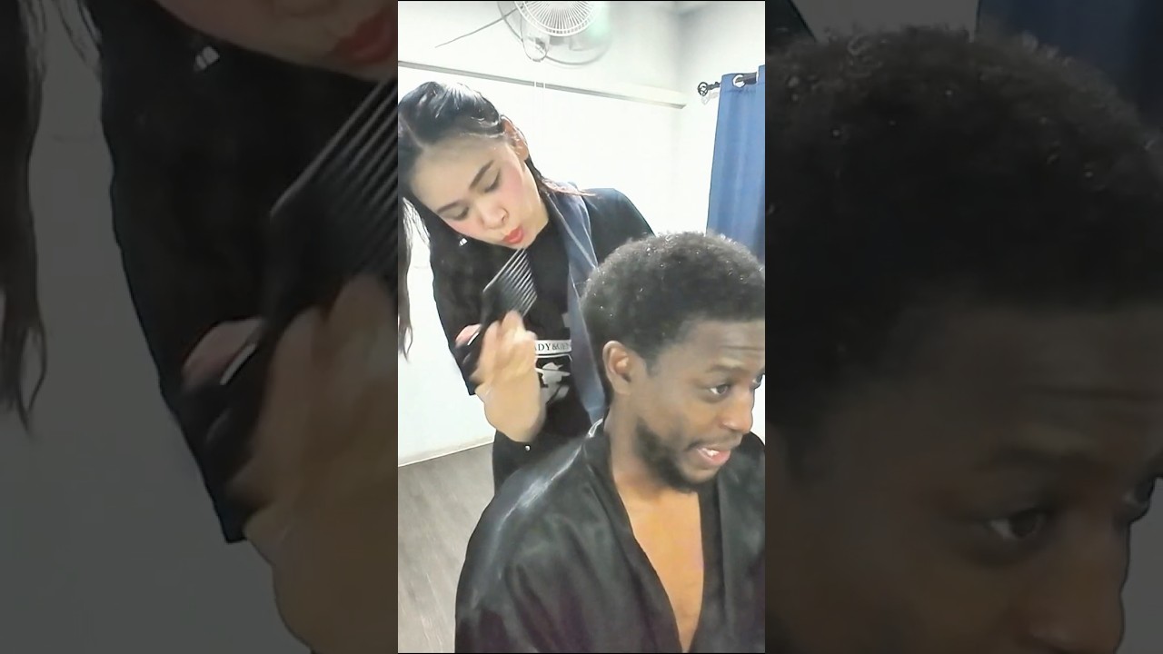 11-Step Thai Lady Barber Full Grooming Barber Shop Experience in Pattaya 🇹🇭  💈✨