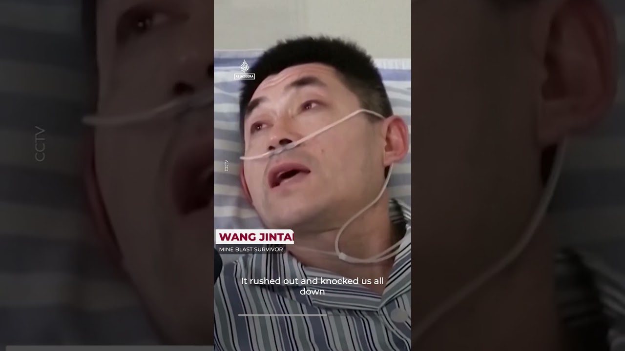 Surveillance video shows moment of China coal mine blast | AJ #shorts