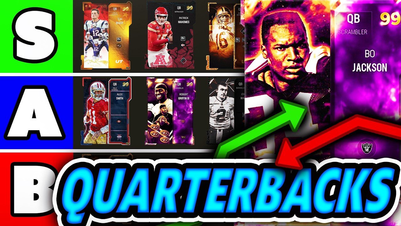 RANKING the BEST Quarterbacks in Madden 24 Ultimate Team (Tier List)