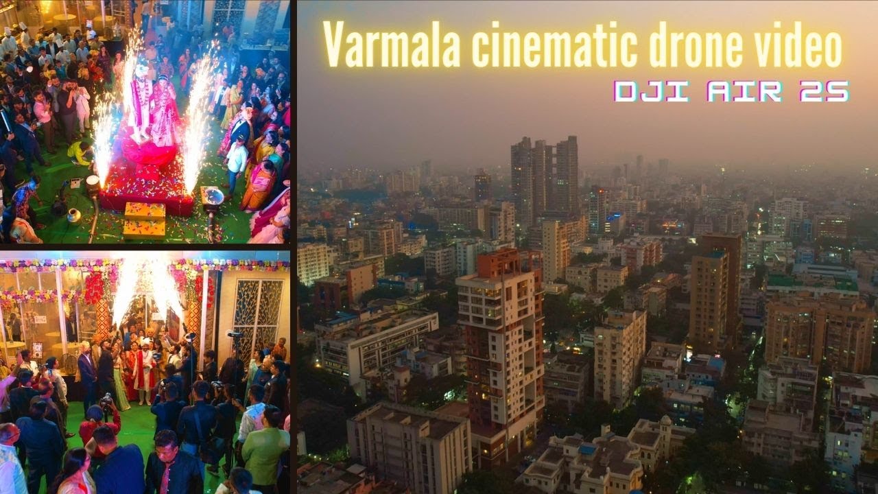 Varmala cinematic drone video DJI AIR 2s
