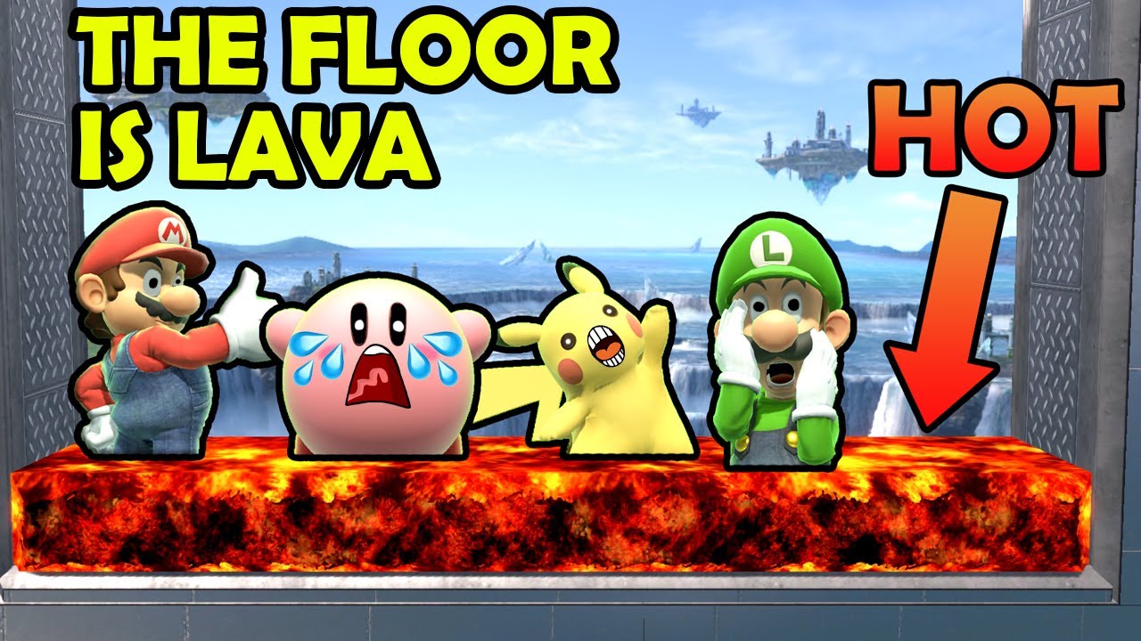 Super Smash Bros. Ultimate - THE FLOOR IS LAVA - Who Can Survive The Longest? #SmashBrosUltimate