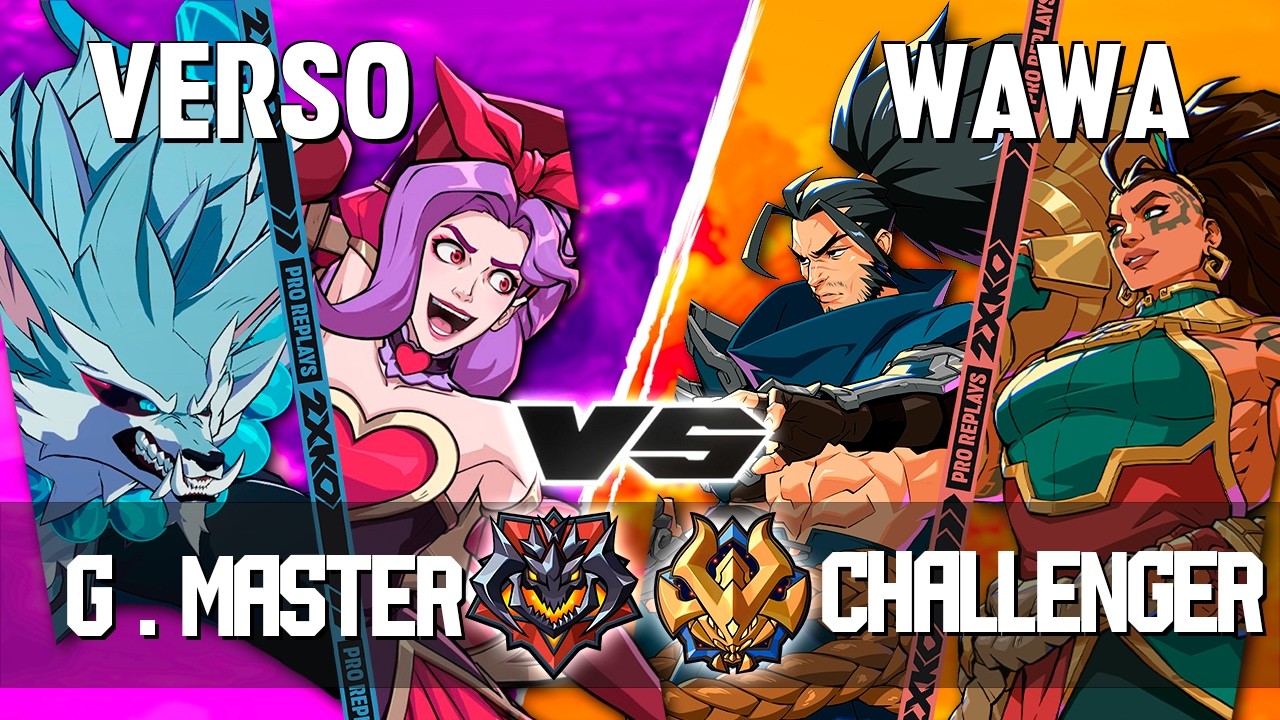 2XKO ▰ VERSO (Jinx-Warwick) vs WAWA (Yasuo-Illaoi) ▰ 2XKO Pro level replays