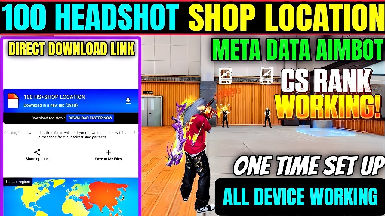 Drag Headshot + Npc Name File OB52 Update Config File Free Fire Headshot Config File OB52 Update