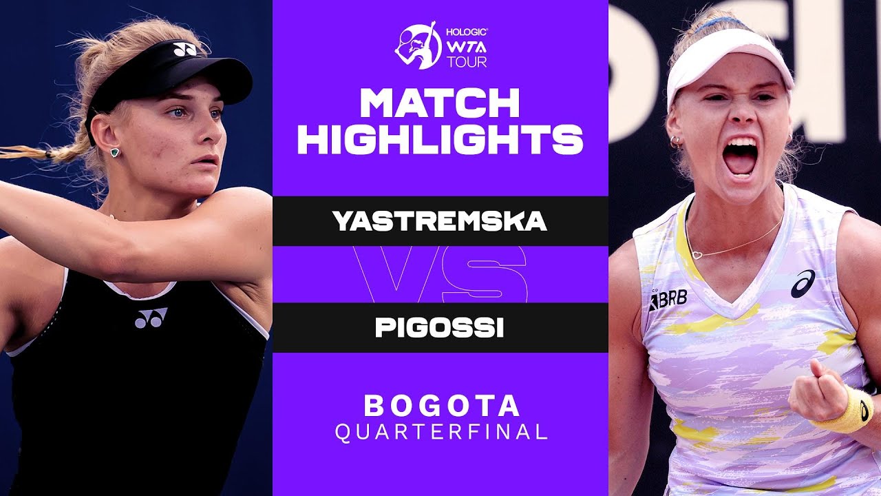 Dayana Yastremska vs. Laura Pigossi | 2022 Bogota Quarterfinal | WTA Match Highlights