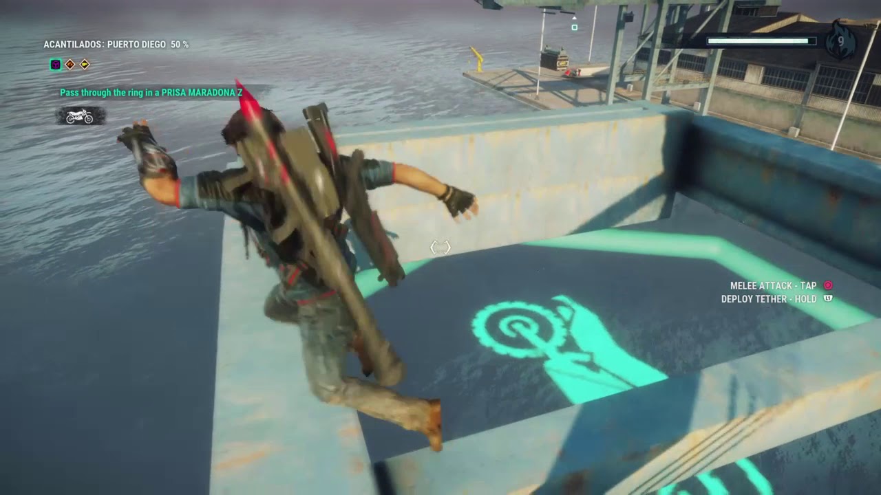 Just Cause 4 difficult stunt Acantilados Puerto Diego - Prisa Maradona Z bike