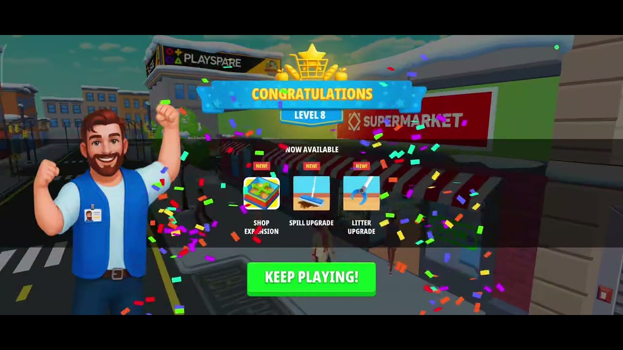 I play ▶️ supermarket simulator
