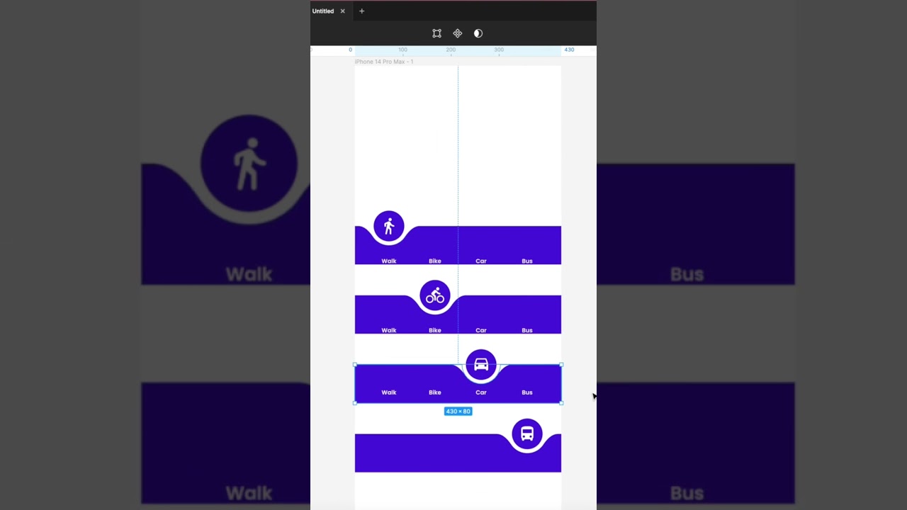 Bottom navigation bar design in figma #figmadesign #tutorial #learn #navigationbar #design #figma