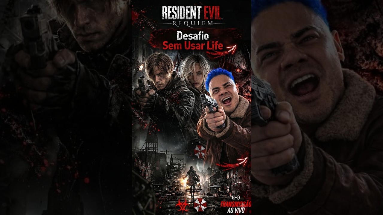 🔴 AO VIVO | RESIDENT EVIL REQUIEM – SEM USAR LIFE ! 😱💀