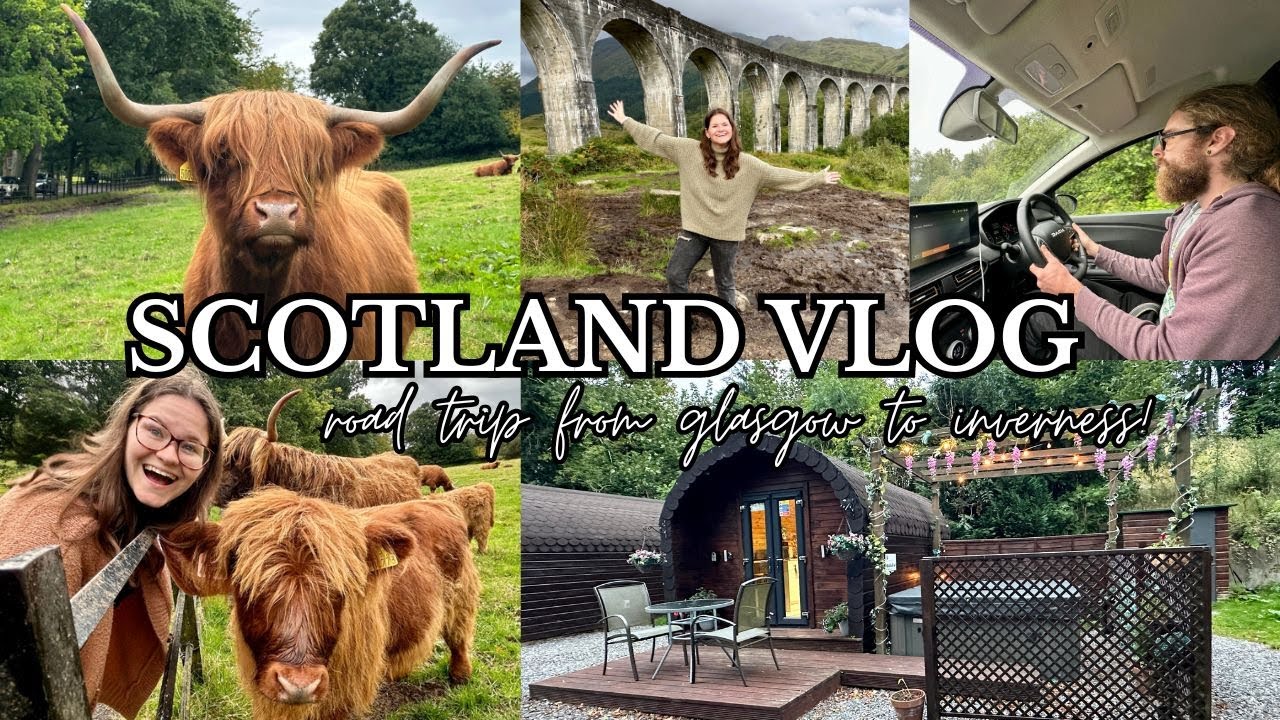 SCOTLAND TRAVEL VLOG: highland cows, harry potter bridge, and the cutest airbnb!