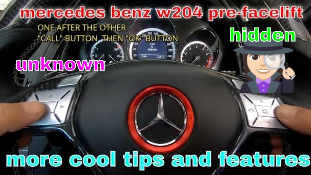 MERCEDES BENZ C CLASS W204 БОЛЬШЕ КРУТЫХ и НЕИЗВЕСТНЫХ функций + Советы + Хитрости