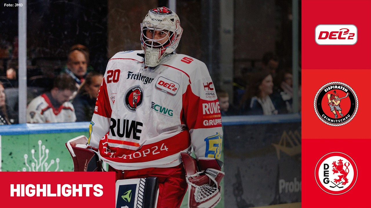 DEL2: Eispiraten Crimmitschau vs. Düsseldorfer EG | Highlights