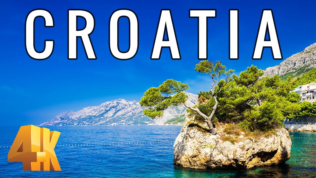 FLYING OVER CROATIA (4K UHD) - Relaxing Music & Amazing Beautiful Nature Scenery For Stress Relief