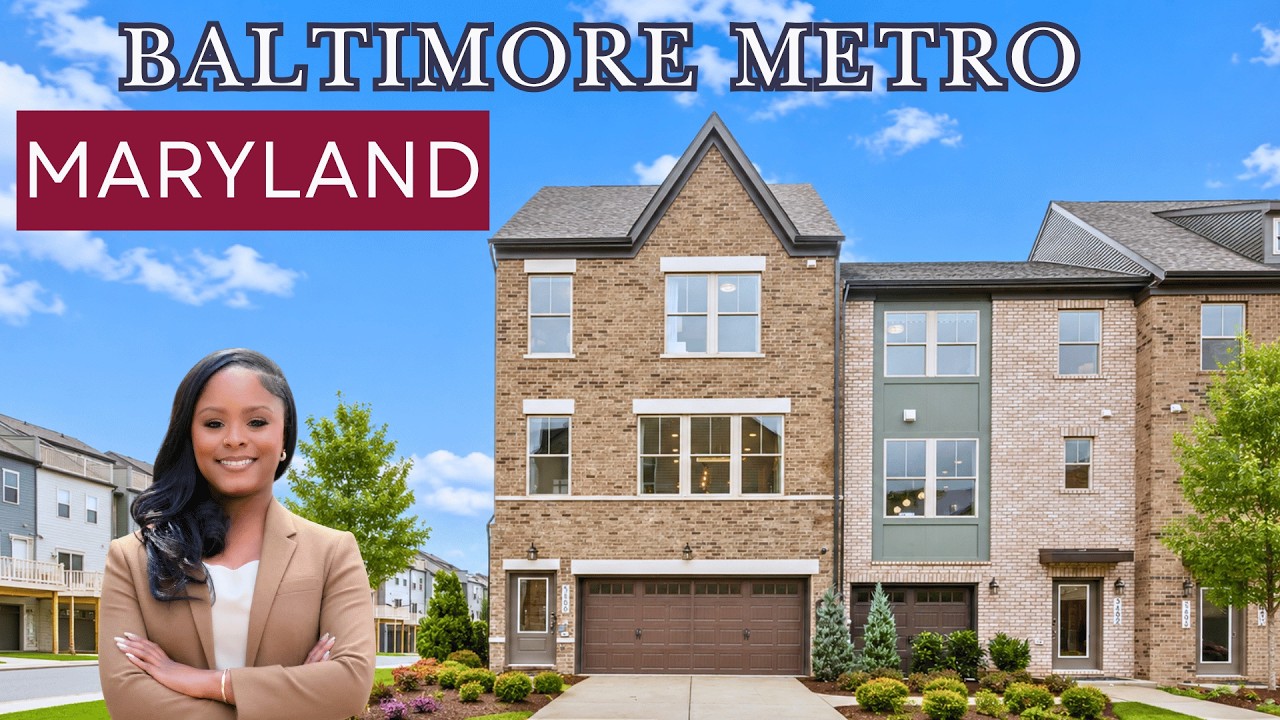 Four-Level Stanley Martin Townhome Tour | New Construction in Maryland