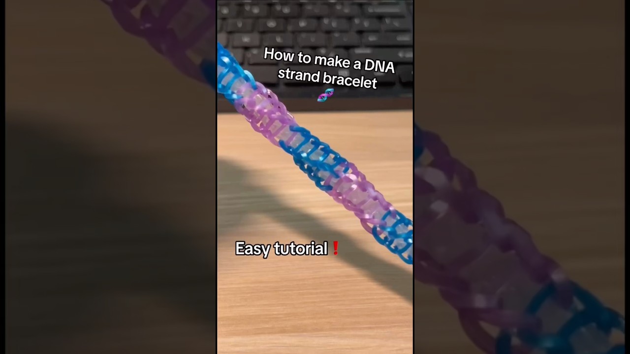 Мастер-класс по созданию браслета из нитей ДНК | Автор дизайна: Claire&rsquo;s Wears на YT #rainbowloom...
