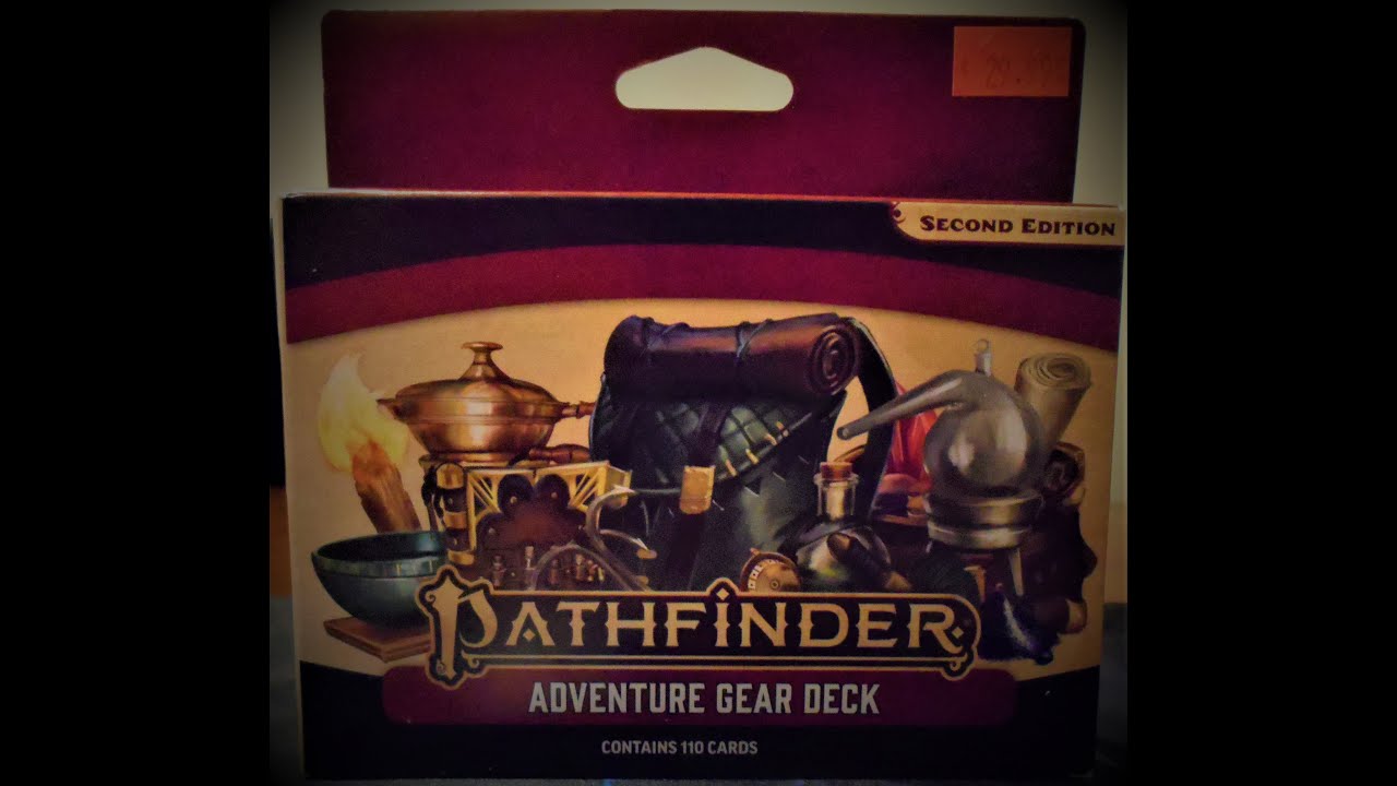 Pathfinder 2nd Edition Adventure Gear Deck Unboxing and Review