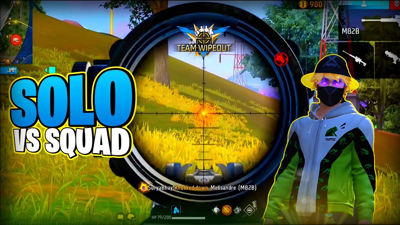 Double M82B Challenge 😱| double Sniper gameplay | Solo vs Squad | FREE FIRE MAX