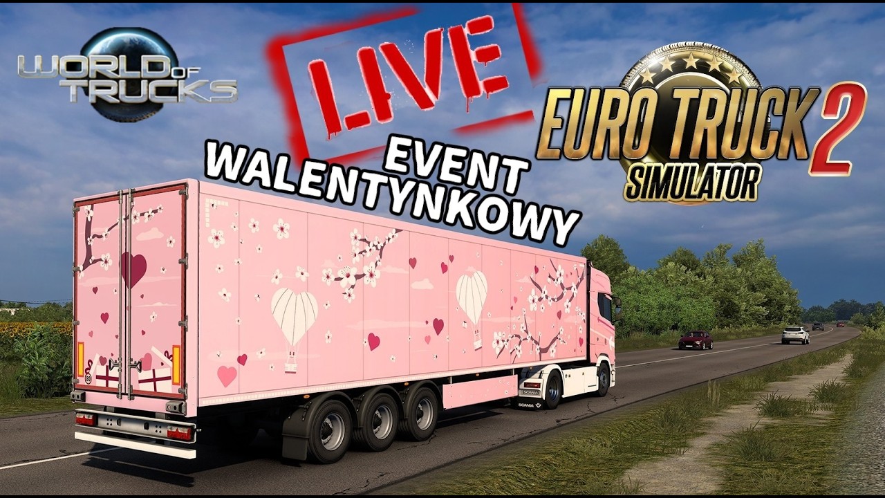 🔴 [NA ŻYWO] Zaliczam walentynkowy event w ETS2 EURO TRUCK SIMULATOR 2 PL