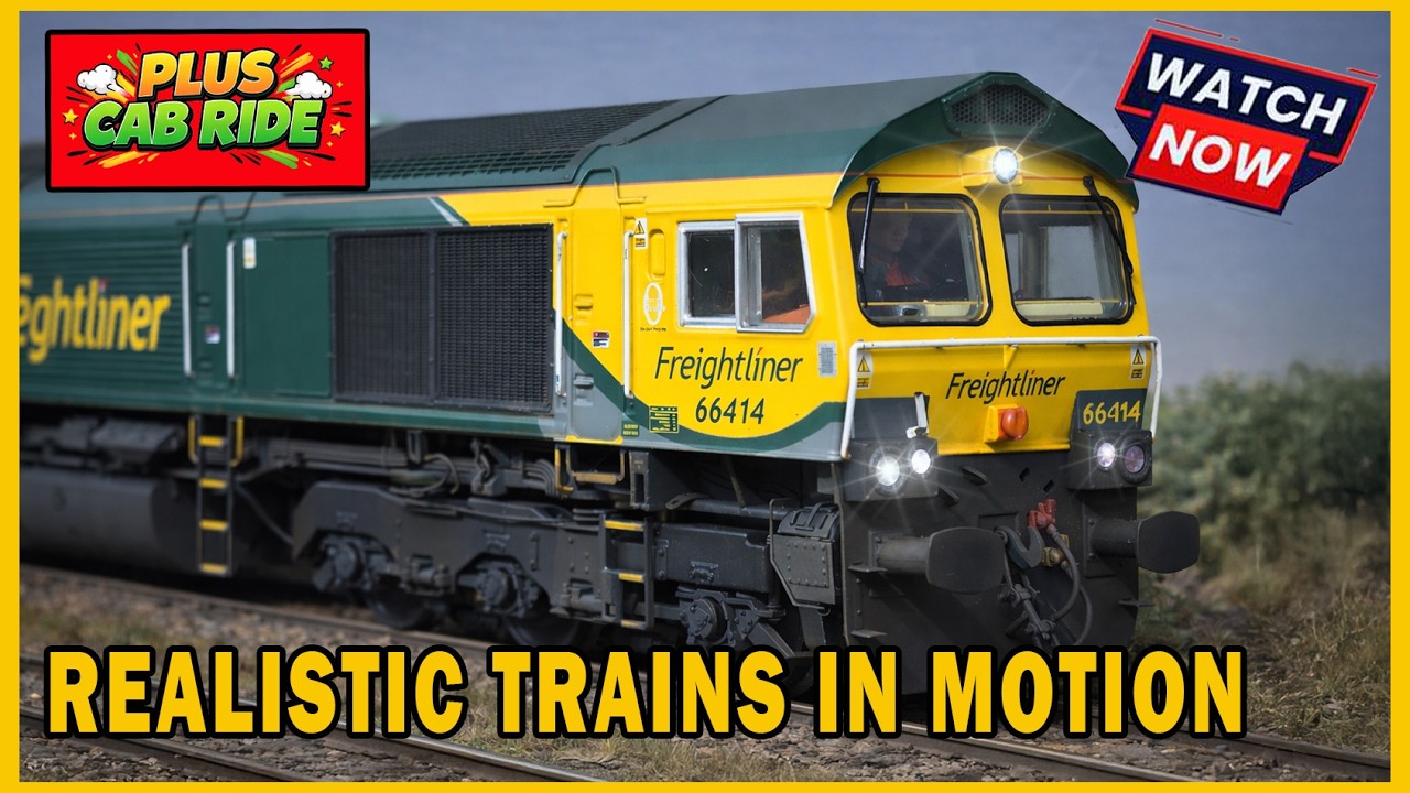 РЕАЛИСТИЧНЫЕ ПОЕЗДА в движении! Поезда Class 66 CAB RIDE, высокоскоростные поезда HST, паровозы A...
