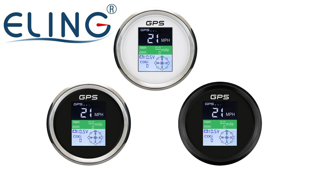 85mm Universal Digital GPS Speedometer knot/ mph/ km/h Available Odometer  Tripmeter  Voltmeter