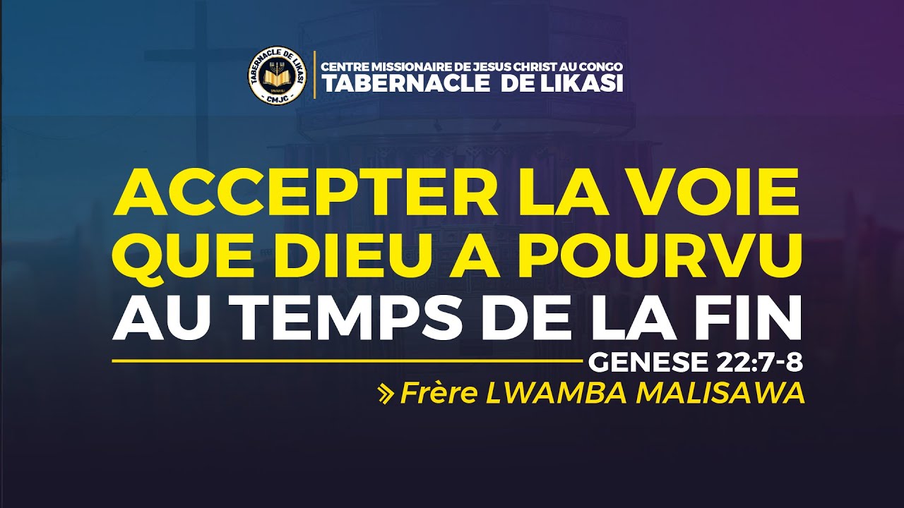 2026_01_18_Dimanche_Accepter la voie à laquelle Dieu a pourvu au temps de la fin_ Fr Edgard LWAMBA