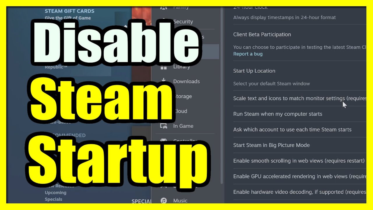 How to Disable Steam on Startup & Turn off in Task Manager (Easy Tutorial)