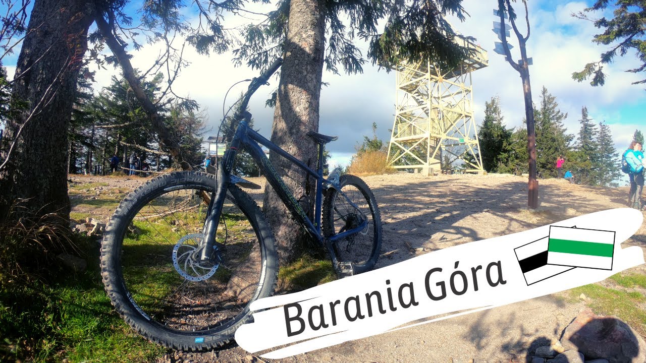 Jesienna Barania Góra/ wjazd od strony Kamesznicy, zjazd czarnym i zielonym do Węgierskiej Górki/MTB