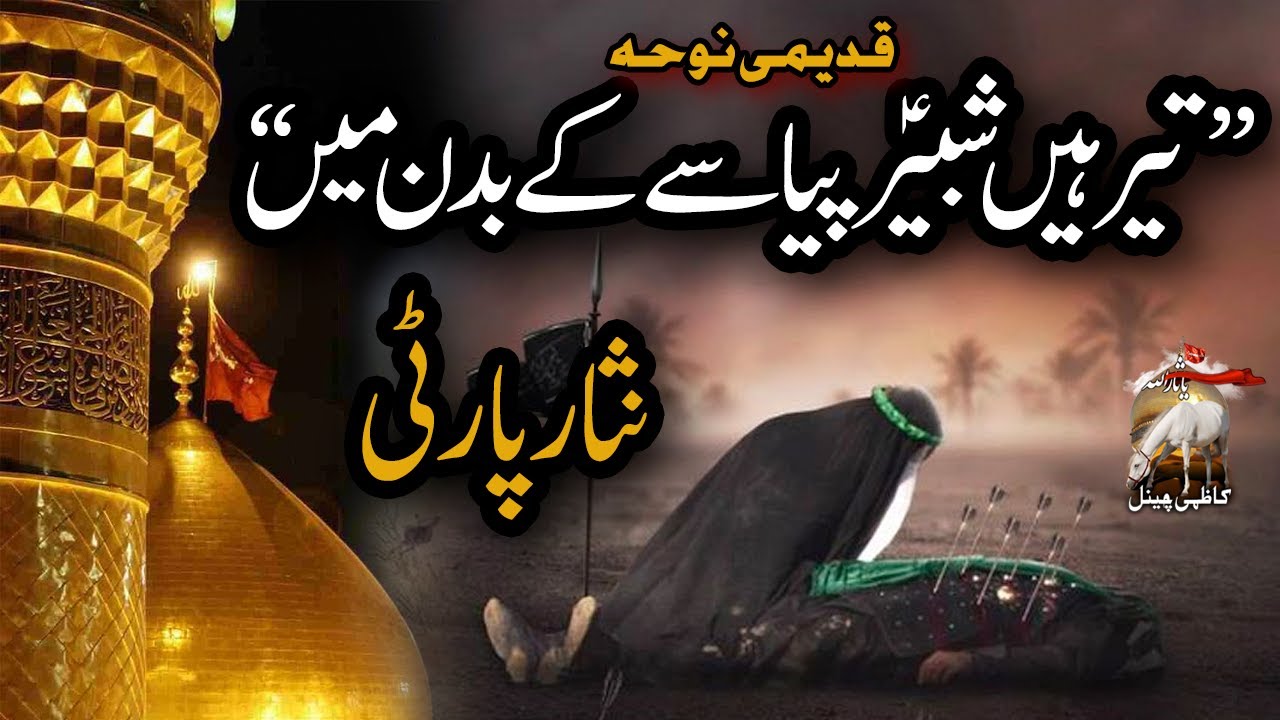 تیر ہیں شبیر پیاسے کے بدن میں جا بجا | نوحہ خوان نثار پارٹی، لاہور