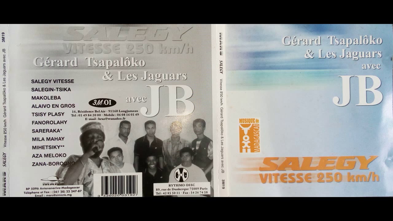 GERARD TSAPALOKO & LES JAGUAR AVEC JB - FANOROLAHY/AZA MELOKO/ZANA BOROGNO/MAKOLEBA
