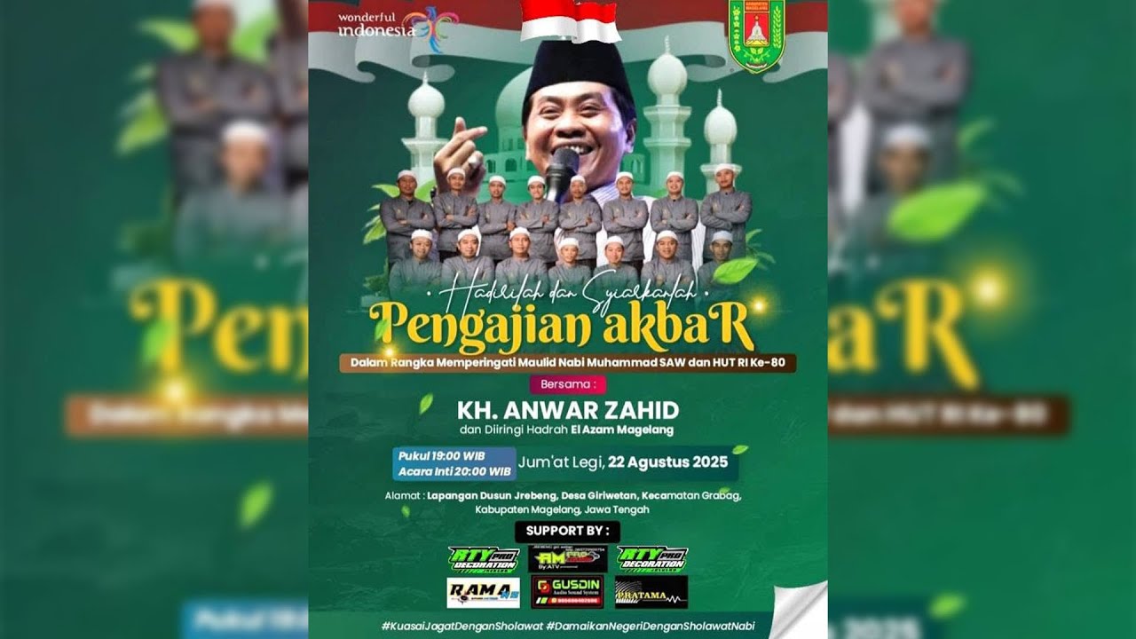 PENGAJIAN AKBAR BERSAMA KH ANWAR ZAHID | JREBENG GIRI WETAN GRABAG MAGELANG