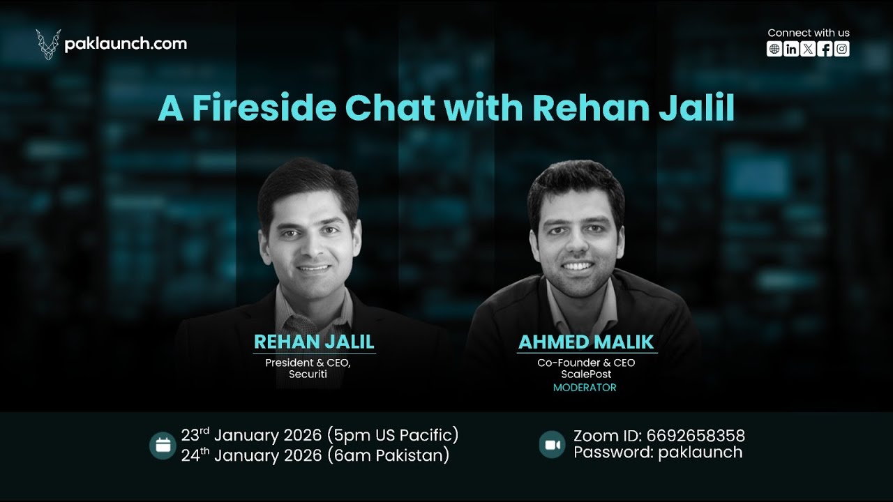 A Fireside Chat with Rehan Jalil, President and CEO Securiti