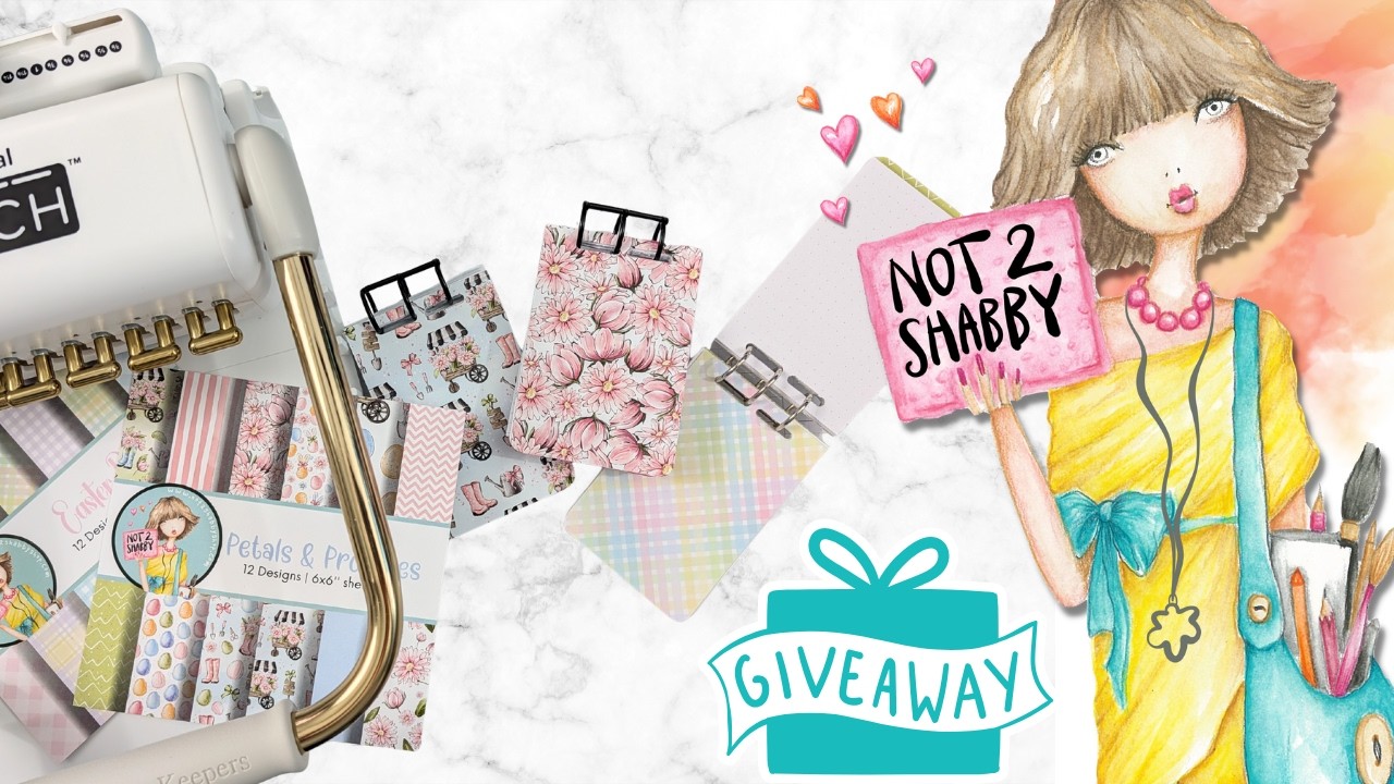 #Not2Shabby Giveaway |  Let's Make a Mini Notebook with the Universal Cinch!
