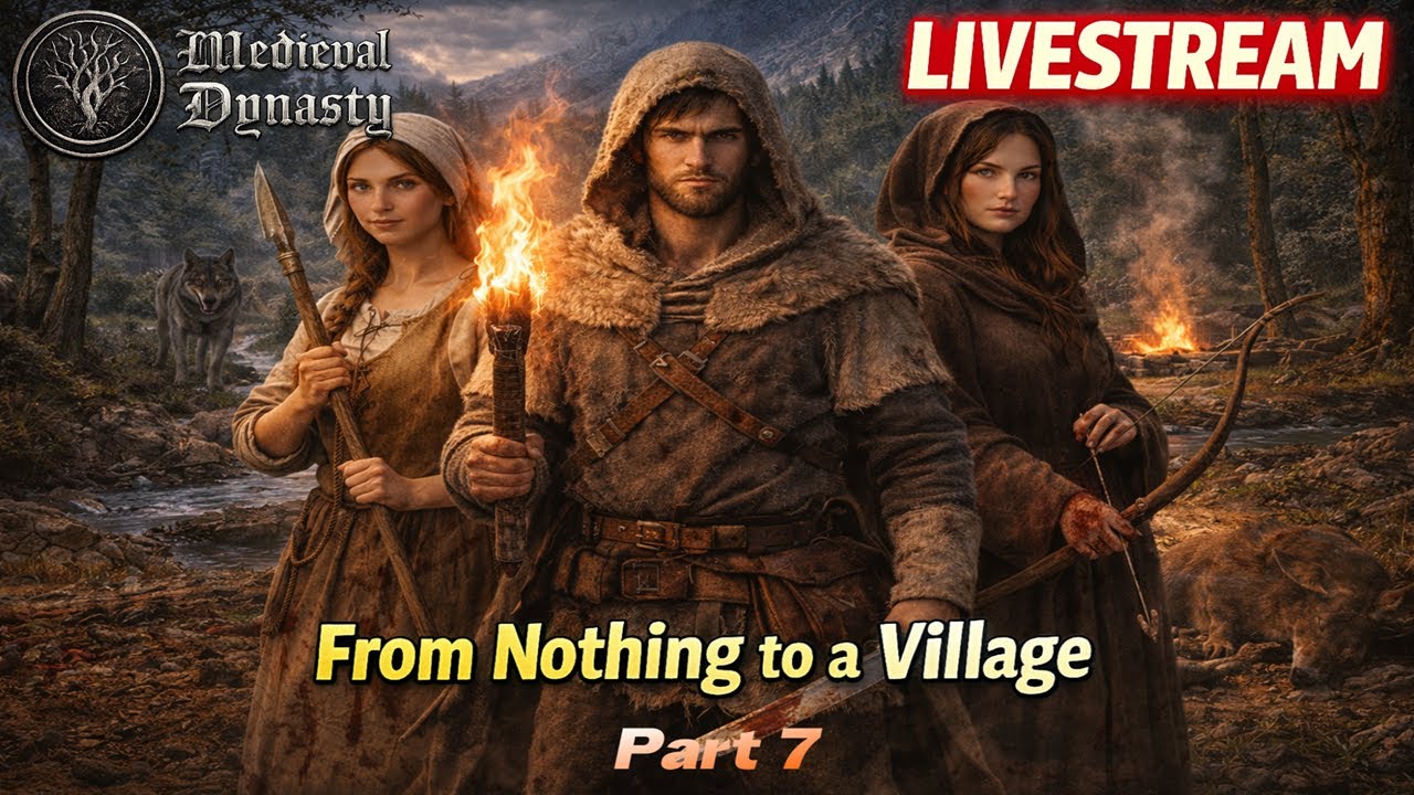 🔥 Medieval Dynasty Livestream | From Nothing to a Village (Part 7)