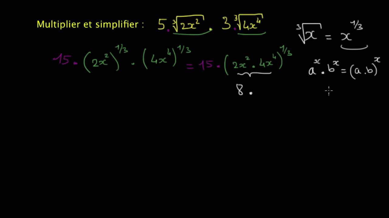 Simplifier le produit de deux racines cubiques
