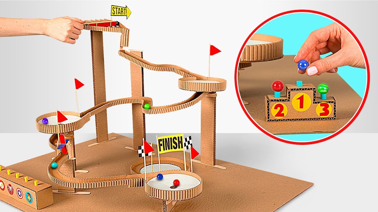 How to make Marble Run Machine From Cardboard