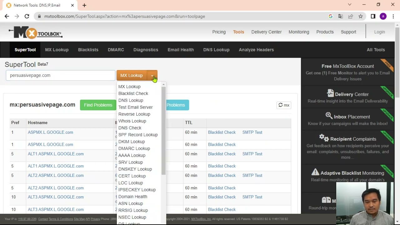 How to setup dmarc configuration and scan with mxtoolbox.com