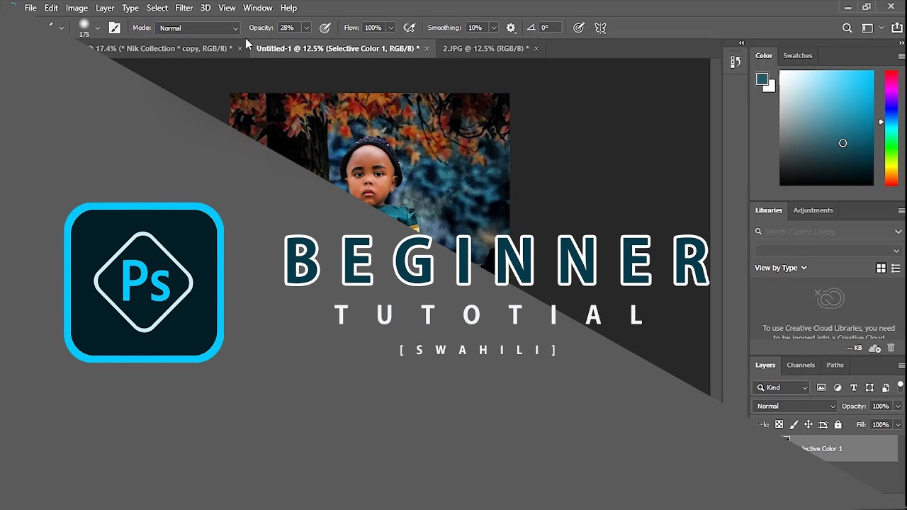 Jinsi ya Kutumia Adobe Photoshop[Photoshop Beginner Tutorial]