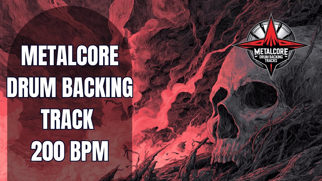 200 BPM Metalcore Drum Track &ndash; Fast, Relentless Groove
