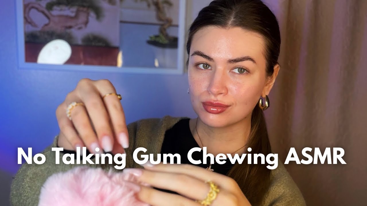 ASMR No Talking Gum Chewing + Intro and Soft Mic Scratching ✨