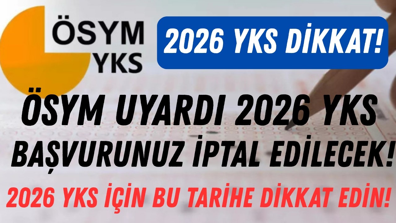 📢ÖSYM YAKLAŞIK 2.5 MİLYON ADAYI UYARDI BAŞVURUNUZ İPTAL OLMASIN YKS İÇİN ÖNEMLİ TARİH #2026yks #ayt