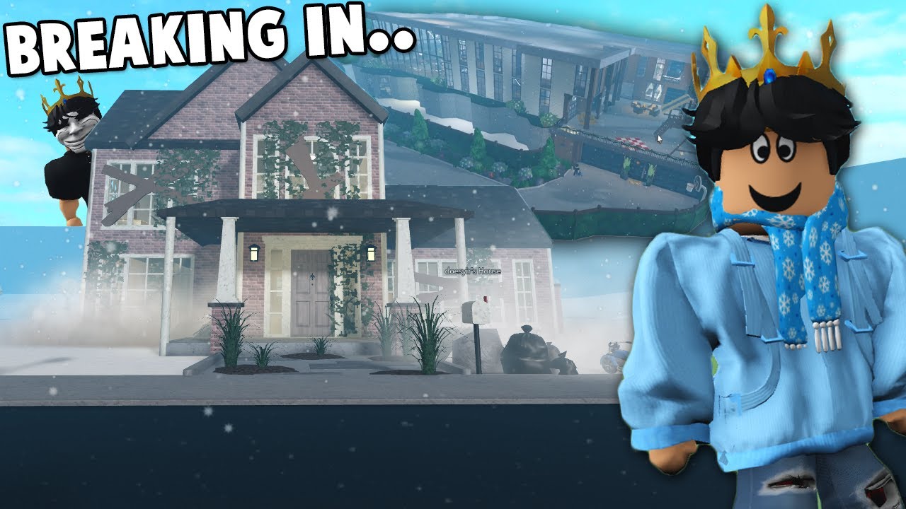 BREAKING INTO EXPENSIVE BLOXBURG STRANGER'S HOUSES