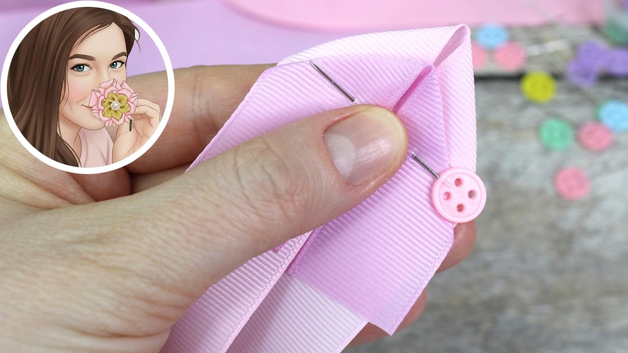 Цветы из лент шириной 2,5 см красивые цветы из отрезков лент | Flowers made from 2.5 cm wide ribbons