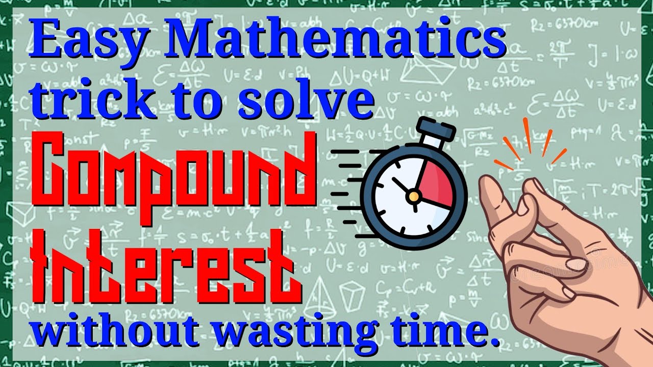 Simple trick to find Compound Interest in just🫰 minutes without lengthy calculation 🧮
