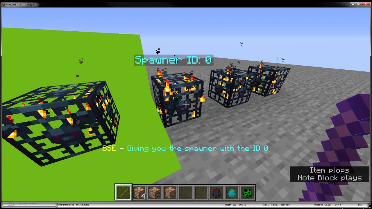 Minecraft Datapack Tech - Bulk Spawner Editor (how it works)