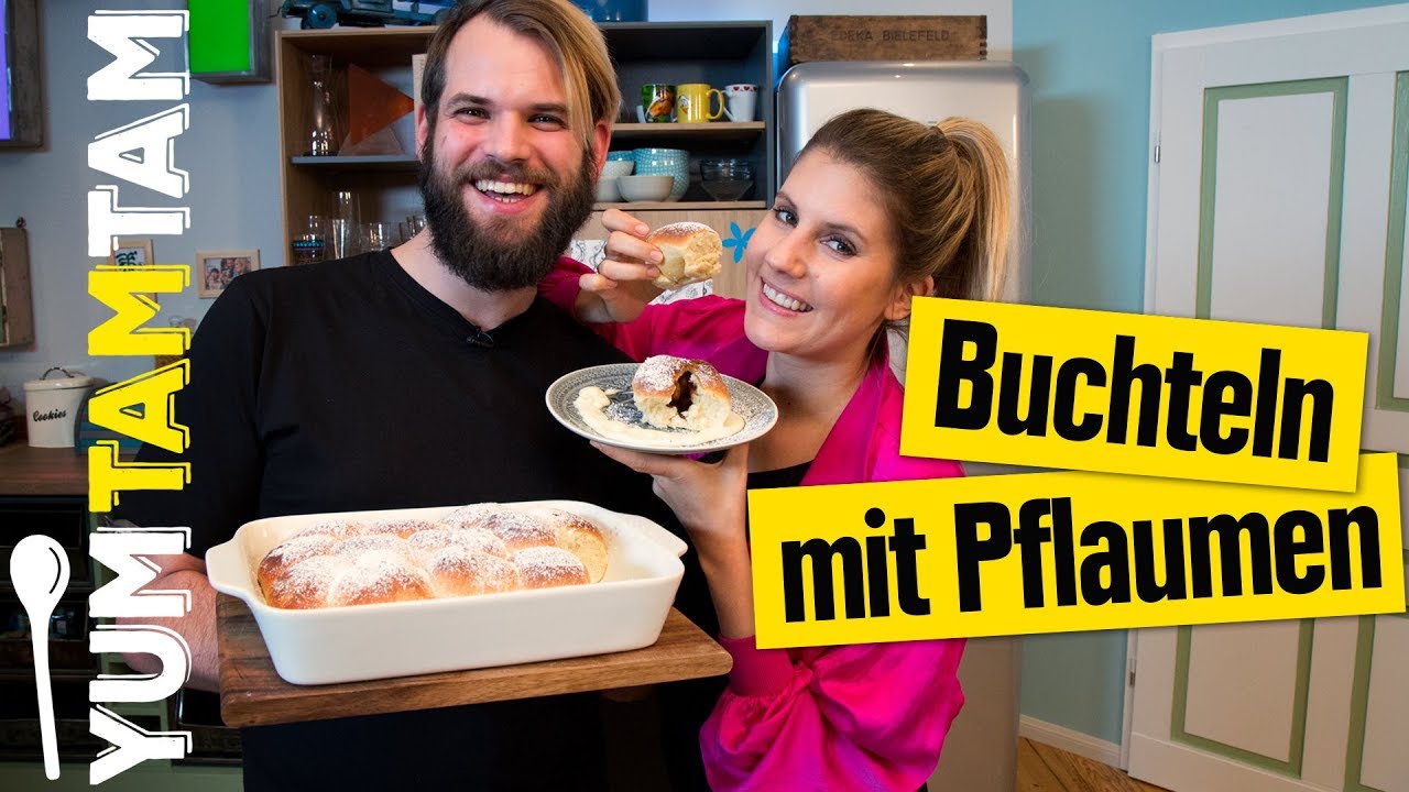 Buchteln // mit selbstgemachter Vanillesoße // #yumtamtam